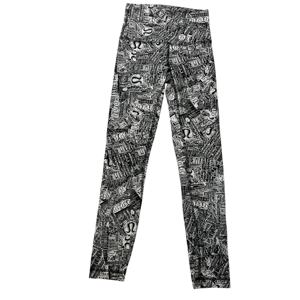 Lululemon Wunder Under High Rise Tight 25 Manifesto Print Leggings Size 4
